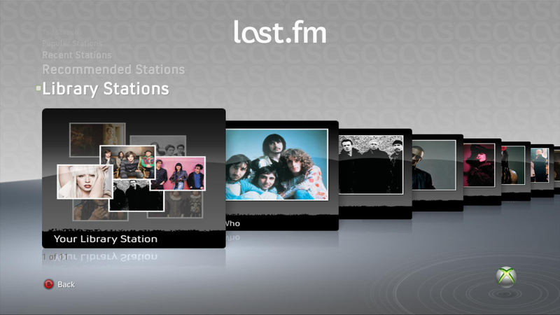 Illustration for article titled Taking A Closer Look At Last.fm On The Xbox 360